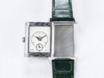 Reverso Classic Duoface Small Seconds SS MGF Best Edition White Textured Dial on Black Leather Strap A854A - Image 18