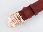 Reverso Tribute Duoface Small Seconds RG MGF Best Edition Black Dial on Red Leather Strap A854A - Image 21