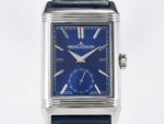 Reverso Tribute Duoface Small Seconds SS MGF Best Edition Blue Dial on Blue Leather Strap A854A - Image 19
