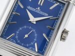 Reverso Tribute Duoface Small Seconds SS MGF Best Edition Blue Dial on Blue Leather Strap A854A - Image 11