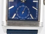 Reverso Tribute Duoface Small Seconds SS MGF Best Edition Blue Dial on Blue Leather Strap A854A - Image 9