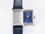 Reverso Tribute Duoface Small Seconds SS MGF Best Edition Blue Dial on Blue Leather Strap A854A - Image 20