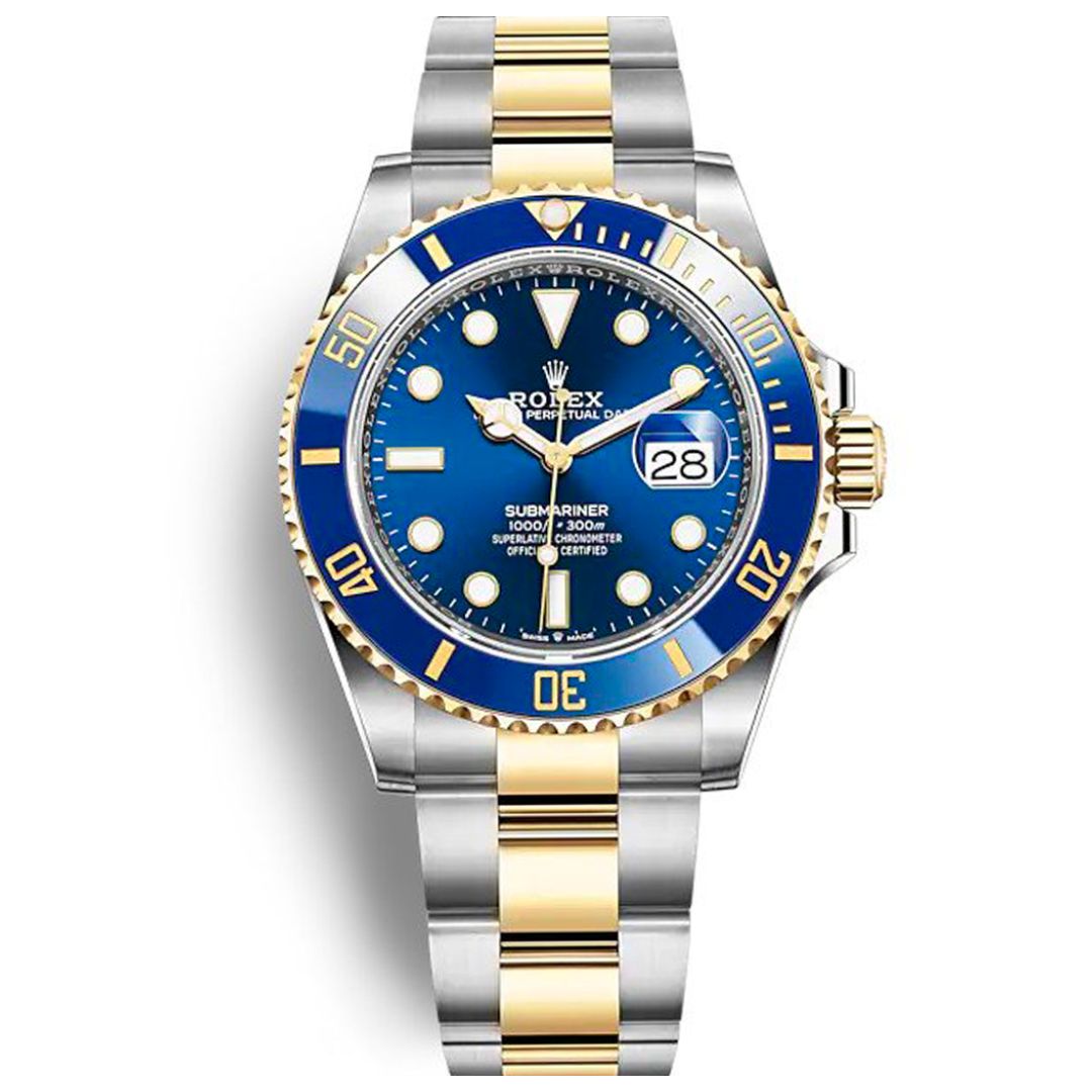 Replica Clone Rolex Submariner – Two tone Blue Dial Replica Clone Rolex Submariner - Two tone Blue Dial