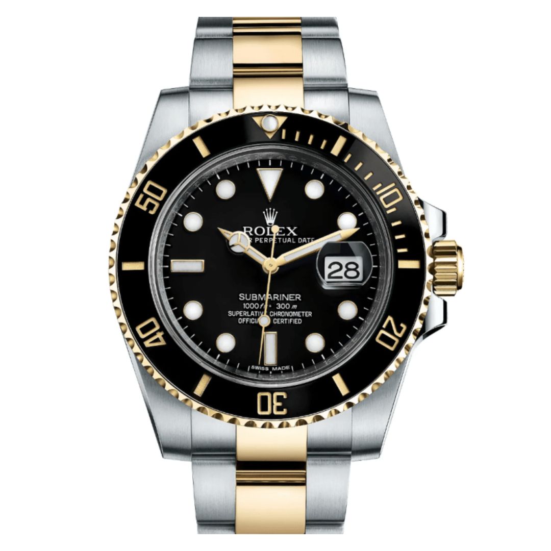 Rolex Submariner Two Tone Black Dial Super Replica Copy Rolex Submariner Two Tone Black Dial Super Replica Copy