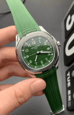 Top Réplica suiza Patek Philippe Aquanaut Correa verde