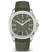 Top Réplica suiza Patek Philippe Aquanaut Correa verde
