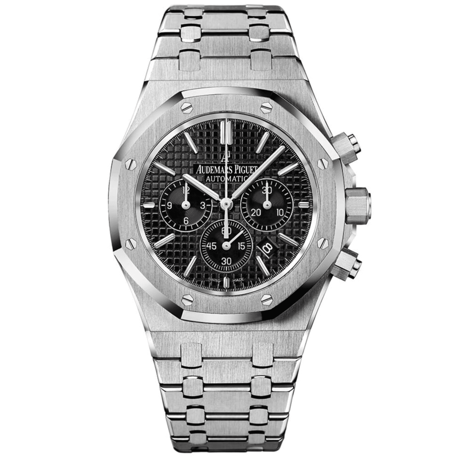 Best Swiss Clone Replica Audemars Piguet Royal Oak - Silver/Black Chronograph