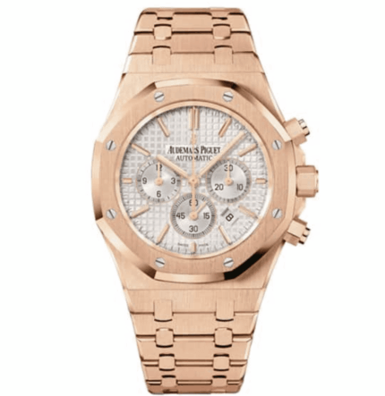 Swiss Clone Replica AP Royal Oak - Rose Gold White