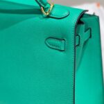 Replica Hermes Kelly 25cm Sellier detrás