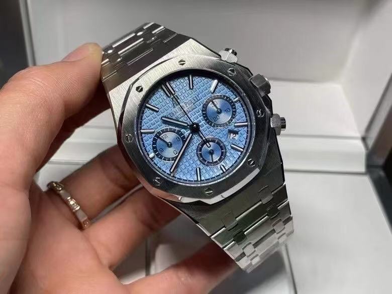 a47030d221a9cc795a06c594cd713716 Replica Audemars Piguet Royal Oak Selfwinding Chronograph Blue 26317BC.OO.1256BC.01