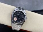 Swiss Clone Replica AP ROYAL OAK Silver Black Dial