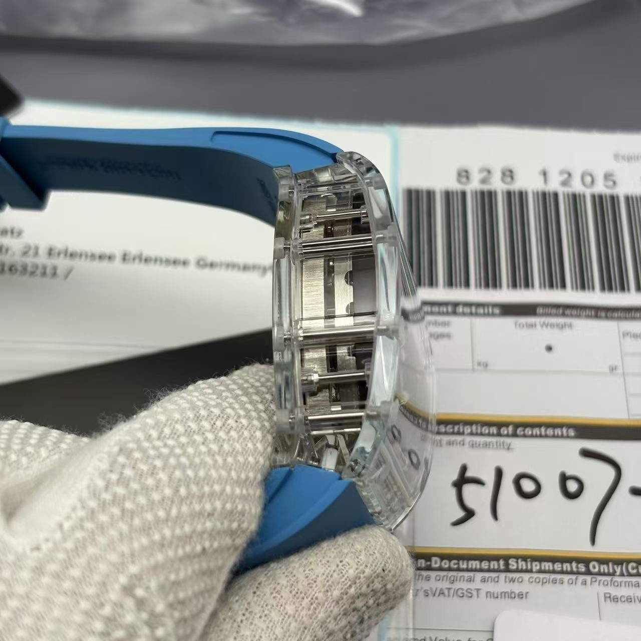 aa054eb17a70b20f5a5285e0ff22e6bc Richard Mille Swiss Made Clone RM 53-02 Real Sapphire Edition - Image 8