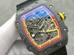 Replica Richard Mille RM 67-02 Super Clone 47mm Skeleton Dial Carbon Fiber Watch
