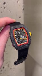 Replica Richard Mille RM 67-02 Super Clone 47mm Skeleton Dial Carbon Fiber Watch
