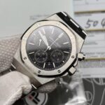Best Swiss Clone Replica Audemars Piguet Royal Oak - Silver/Black Chronograph