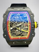 Replica Richard Mille RM 67-02 Super Clone 47mm Skeleton Dial Carbon Fiber Watch