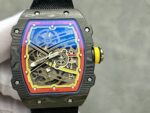 Replica Richard Mille RM 67-02 Super Clone 47mm Skeleton Dial Carbon Fiber Watch