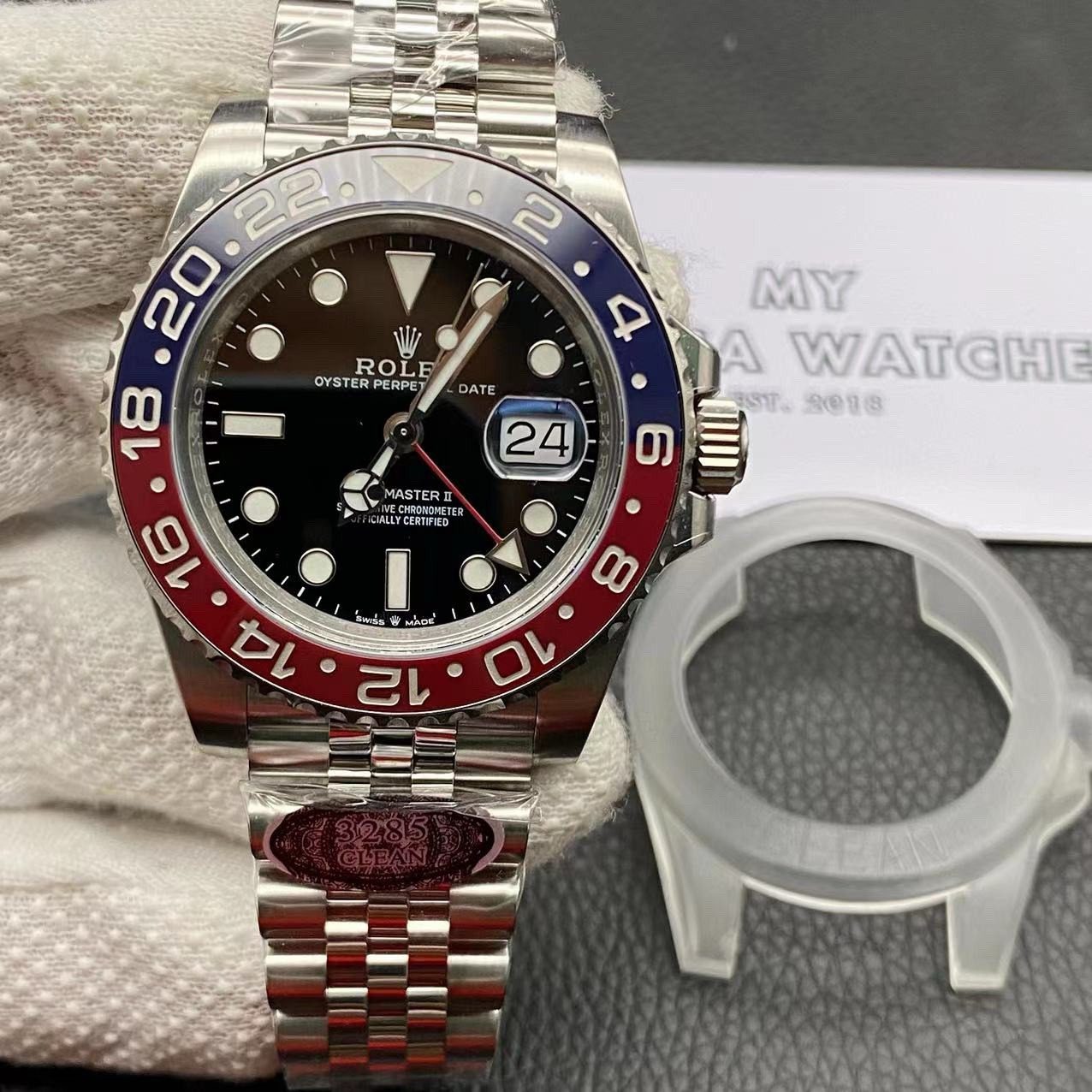 da64b4b441d3feff8c91da8efb8c9db1 Super Clone Replica Rolex GMT Master PEPSI Jubilee