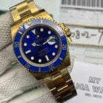 Rolex Submariner Full Gold Blue Dial Swiss Clone Replica - Image 3
