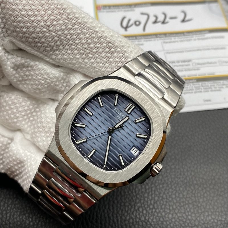 e25cbabd5f6cf9b86be371e3b9b3ebdd TOP Swiss Replica Patek Philippe Nautilus - Silver/Dark Blue