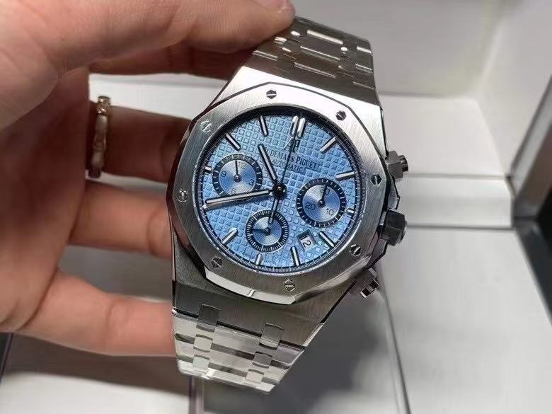 e653120f84daf122ea3a64bb6b6e2fcf Replica Audemars Piguet Royal Oak Selfwinding Chronograph Blue 26317BC.OO.1256BC.01