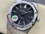 Swiss Clone Replica AP ROYAL OAK Silver Black Dial