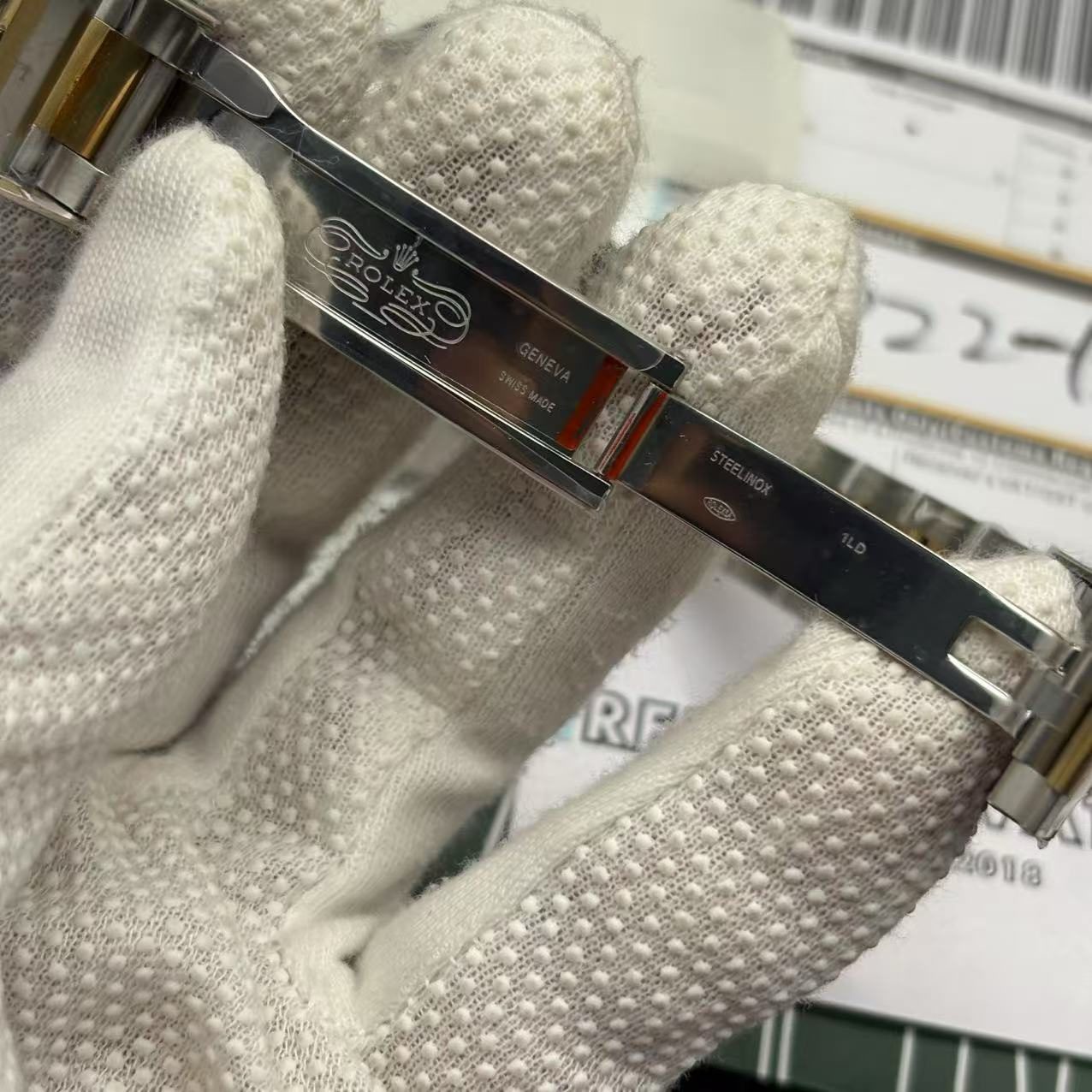 f46a25844d5c2006411dd868c822fa25 Replica Clone Rolex Submariner - Two tone Blue Dial - Image 12