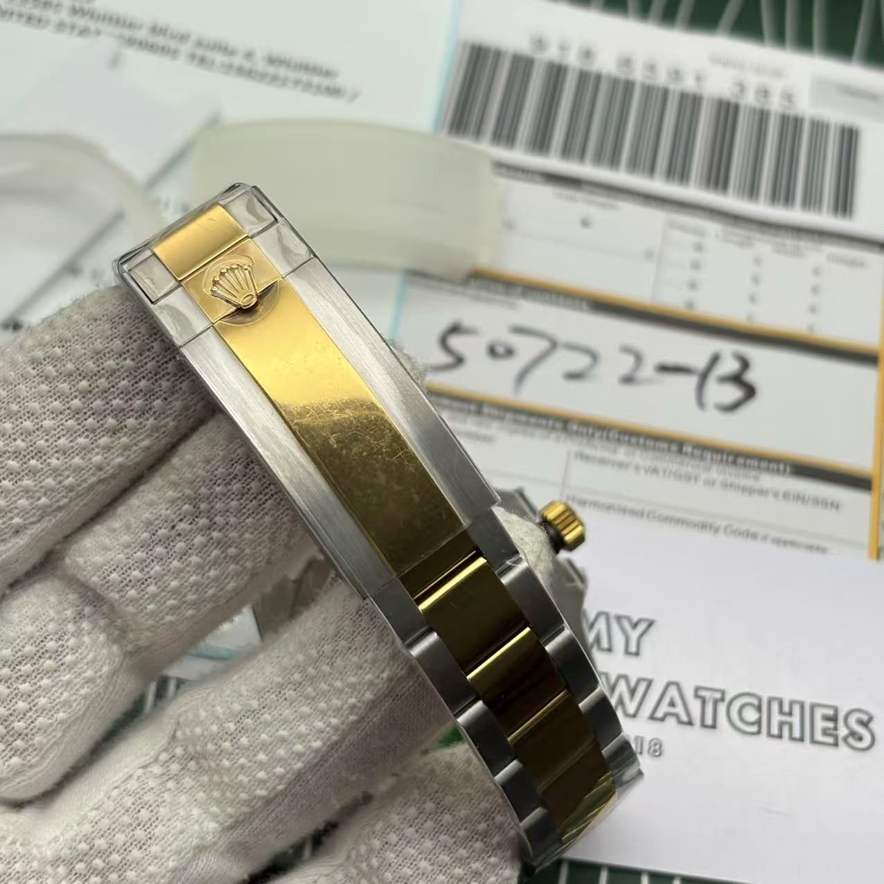 f8fdbd9a1ee695adf702a847d2d9a5dd Replica Clone Rolex Submariner - Two tone Blue Dial - Image 11