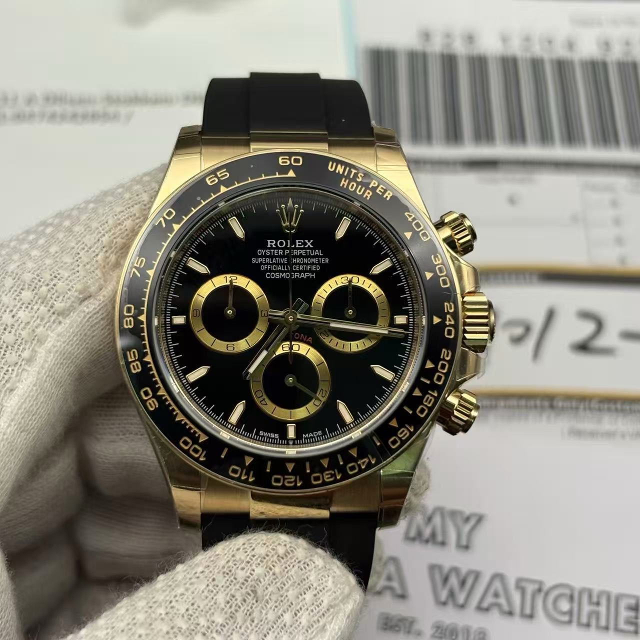 fcb079e7dac3fa138e291e79bac253cf Superclone Rolex Daytona Black Dial 126518LN - Image 3