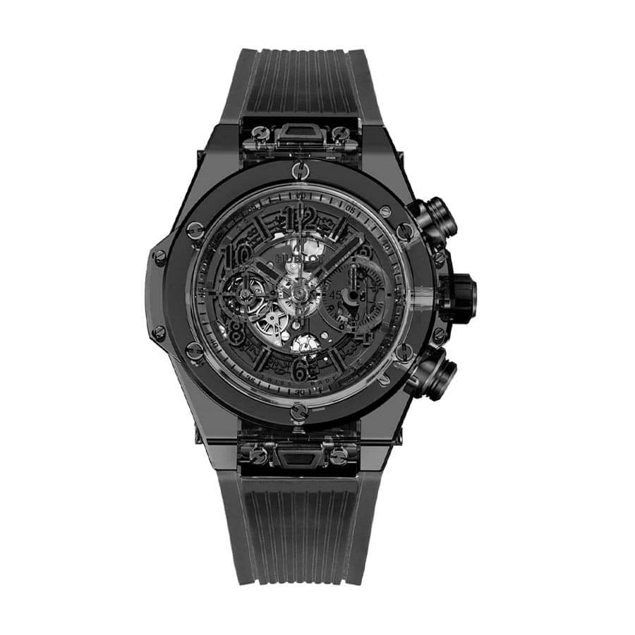 hublot-big-bang-unico-sapphire-all-black-watch-411-jb-4901-rt-1 Replica All Black Watch - Image 1