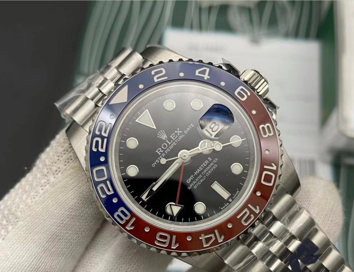 Clon suizo Replica Rolex GMT Master PEPSI Jubilee Clon suizo Replica Rolex GMT Master PEPSI Jubilee