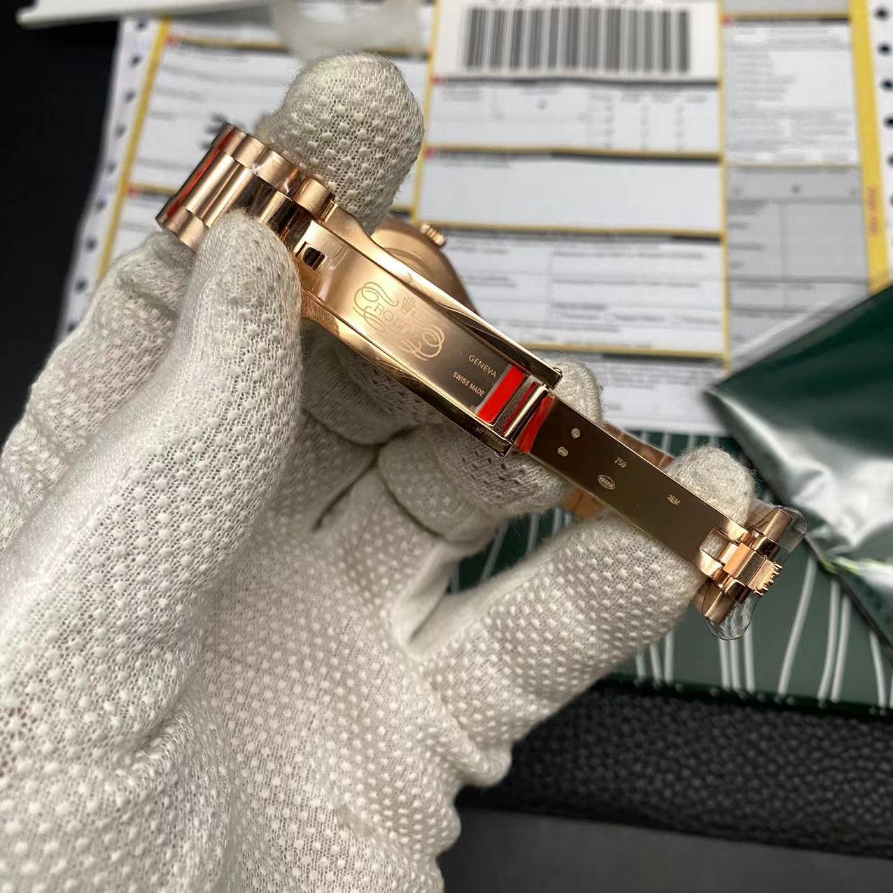 Super clon Replica Day Date Oro rosa Esfera verde Super clon Replica Day Date Oro rosa Esfera verde