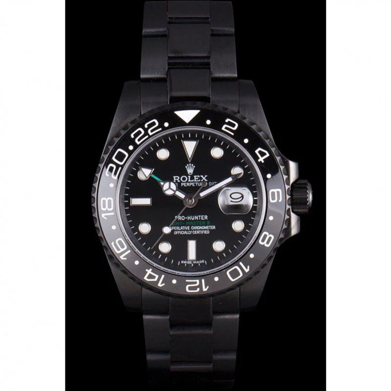 Replica Rolex GMT-Master II Black Dial REP016829