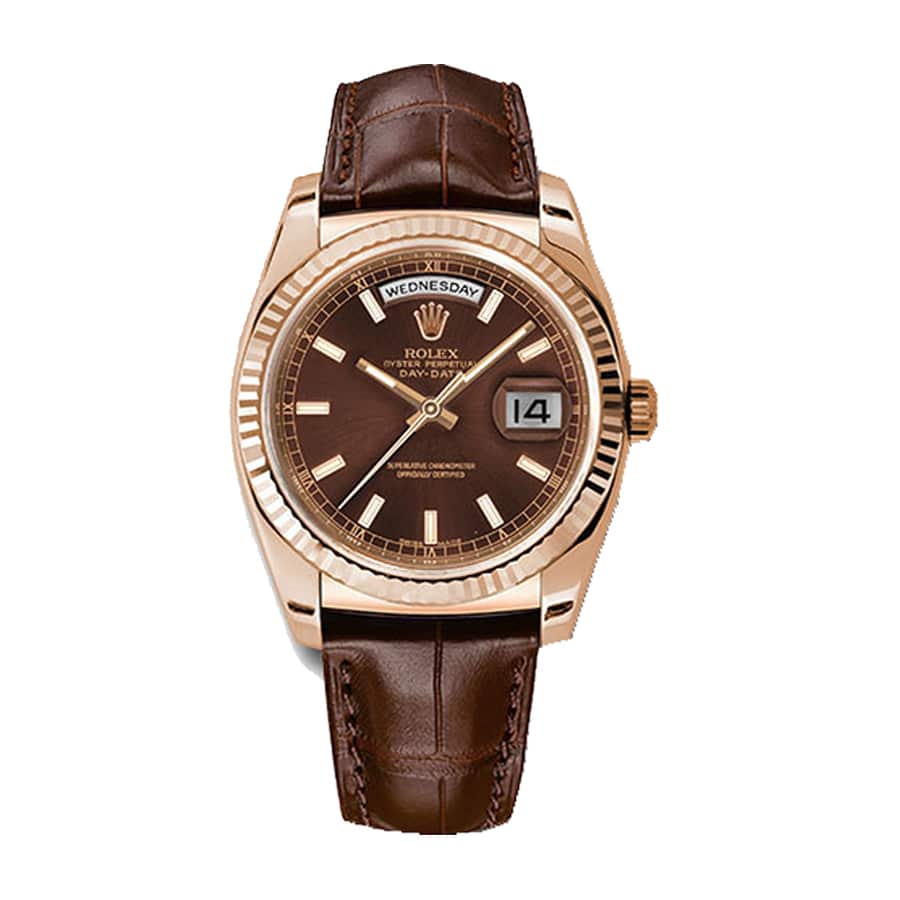 rolex-day-date-118139-1 Replica Rolex Day-Date 118135 V5 Brown Dial - Image 1