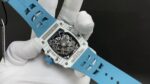 Replica Richard Mille RM 35-03 Rafael Nadal White Carbon Fiber Case Blue Strap