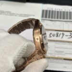 Replica vacheron constantin Overseas perpetual calendar ultra-thin 41.5 mm 18K 5N pink gold - Image 6