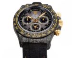 DIW Rolex Daytona Super Clone – Carbon Fiber & Gold Detailing - Image 9