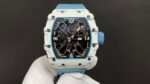 Replica Richard Mille RM 35-03 Rafael Nadal White Carbon Fiber Case Blue Strap