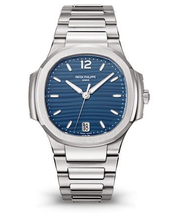 Replica Patek Philippe Ladies Nautilus Blue Dial Stainless Steel 7118/1A-001