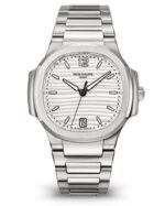 Replica Patek Philippe Ladies Nautilus Silver Dial Stainless Steel 7118/1A-010