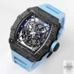 Replica Richard Mille RM35-02 Blue Rubber Strap - Image 5