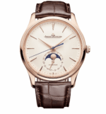 Replica Jaeger LeCoultre Master Ultrathin Moon Rose Gold Leather Strap 39mm