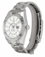 Super Clone Silver Rolex Sky Dweller White Dial oyster