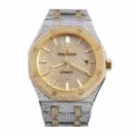 Replica Audemars Piguet Royal Oak Iced Out Yellow Gold