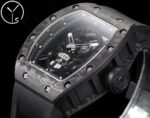 Replica Richard Mille RM 052 Black Carbon Fiber Case Skeleton Skull Dial Men’s Luxury Watch