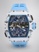 Replica Richard Mille RM 35-03 Rafael Nadal White Carbon Fiber Case Blue Strap