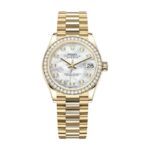 Replica Rolex Datejust 178288 Gold Mother Of Pearl Dial