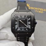 Cartier Santos Full Black Replica De Cartier Watch