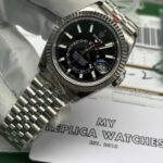 Superclone Rolex Sky-Dweller 42 mm Bright black Dial 336934 Jubilee - Image 3