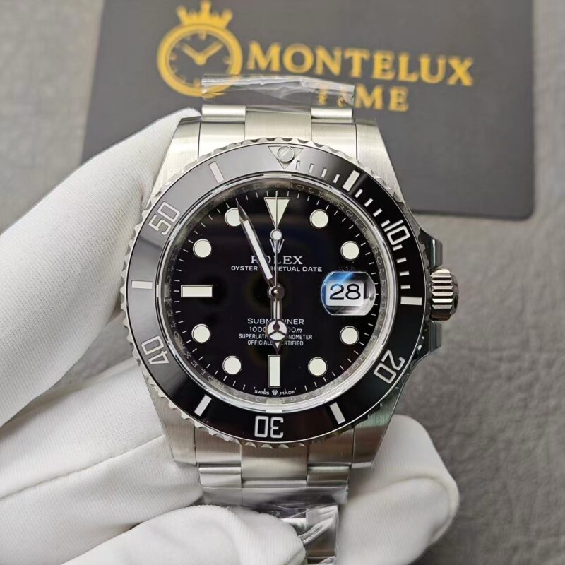 Replica Rolex Submariner - Silver/Black 40mm 116610LN